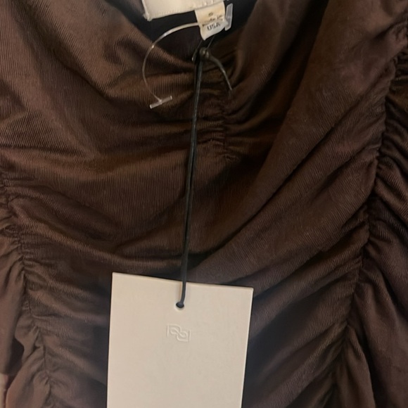 Reformation Chocolate Brown Midi Dress - Picture 6 of 7